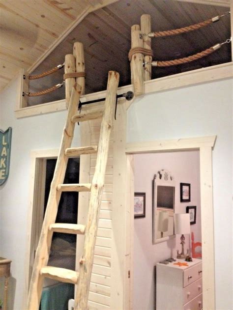 Maybe you would like to learn more about one of these? Custom Rustic Pine Loft Library Ladder half-Log,Cabin ...