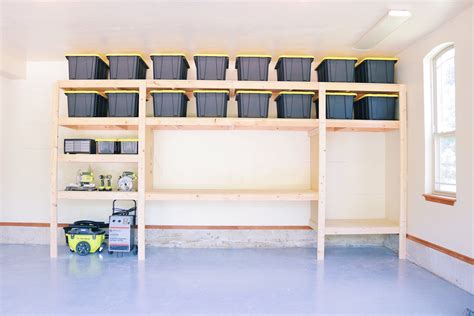 Diy Garage Storage Shelves Plans Garage Shelving Plans Garage