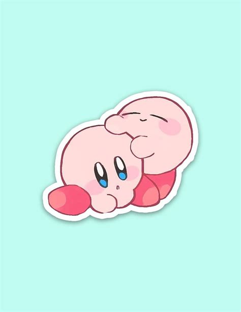 Cute Kirby Sticker Anime Stickers Car Stickers Macbook Etsy Fun