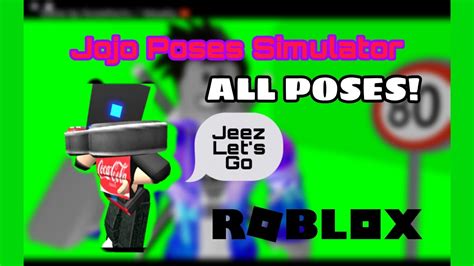Jojo Poses Simulator All Poses Roblox Youtube