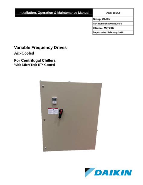 PDF Variable Frequency Drives Air Cooled Daikin Applied