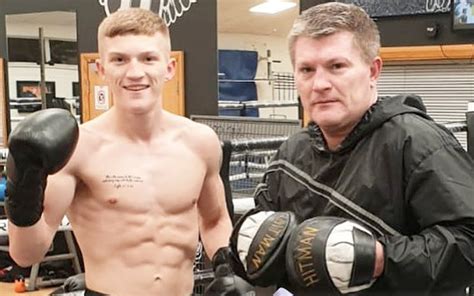 Ricky hatton, who was ringside, watched his son walk to the ring to the tune of 'blue moon', just as he did for some of the biggest fights in british boxing in recent decades before his final bout in 2012. Ricky Hatton's son makes his professional debut - World Boxing Council