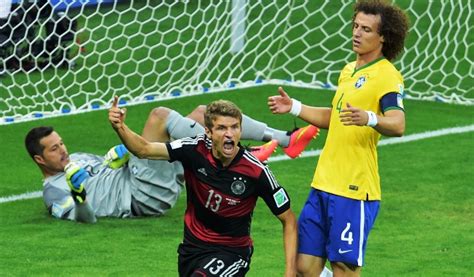 Se essa pane tivesse se estendido até o final da partida (90 minutos no total) mantendo o padrão observado de aumentar sempre um minuto, a partir do segundo gol, nos intervalos entre gols consecutivos, o número de gols que a alemanha teria marcado no brasil seria igual a a) 13. Aluizio Lacerda: RESULTADO DE BRASIL 1 X 7 ALEMANHA NO ...