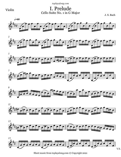 Cello Suite No1 In G Major I Prelude