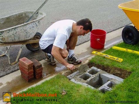 How To Build Brick Mailbox In Pictures Mailbox