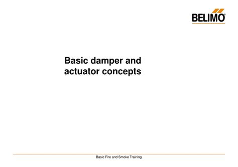 Ppt Basic Fire And Smoke Actuators And Dampers Powerpoint Presentation