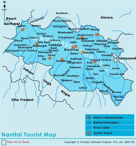 Nainital Tourist Mapnainital Tourist Map Indiatourist Map Of Nainital