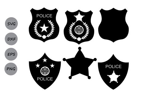 Police Badge Svg Police Svg Police Badge Monogram Svg