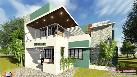 Contemporary House With Floor Plan By Bn Architects Kerala Home