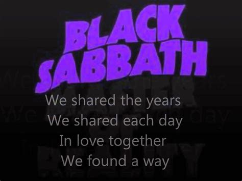Changes | Black sabbath, Changes lyrics, Black sabbath changes