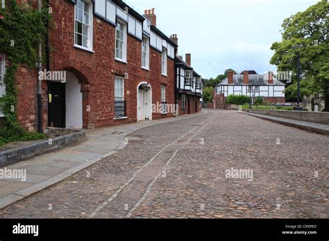 Historic Buildings Exeter Cathedral Yard Stock Photo Alamy