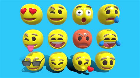 3d Emojis Download Free 3d Model By Rhcreations 937693e Sketchfab