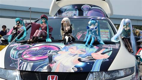 “mai Waifu” On Cars More Than 1000 Cars On Display At Itasha