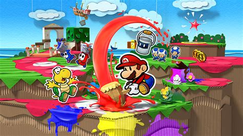 Paper Mario Color Splash Review Drawn Out But Still Clever The