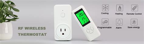 Digiten Wtc100 Wireless Thermostat Plug In Temperature Controller Outlet Remote Control Built In