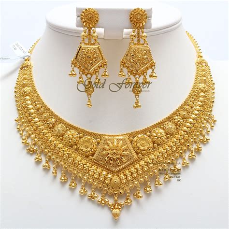 25 Grams Short Neckless Gold Necklace Designs Gold Gold Bangle Set