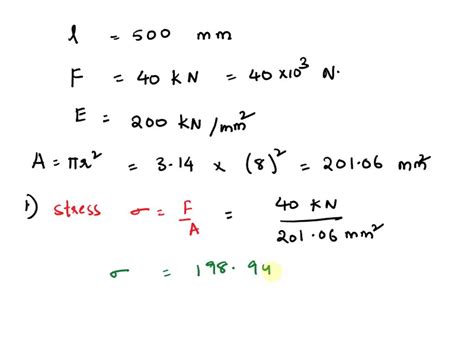 Solved A Circular Rod Of Diameter 16 Mm And 500 Mm Long Is Subjected