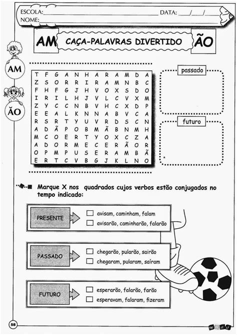 Verbos Terminados Em ão E Am Exercícios
