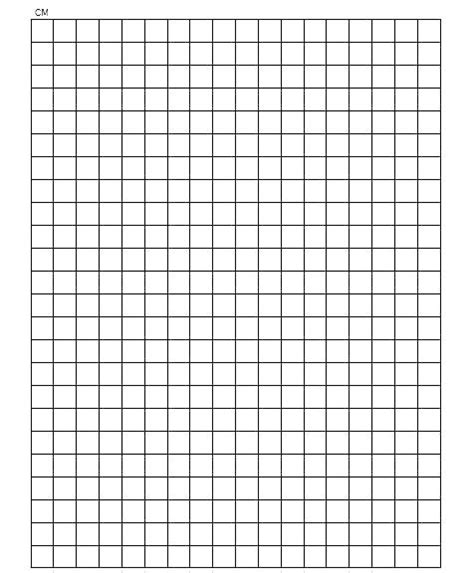 Printable Free 1 Cm Graph Paper 1 Centimeter Grid Paper