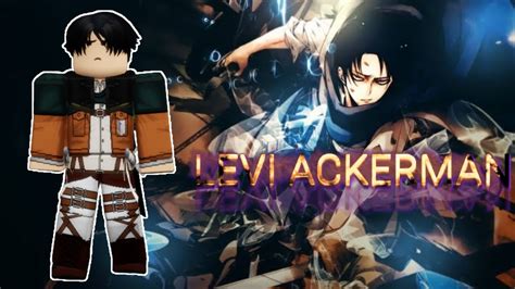 How To Make Levi Ackerman Avatar In Roblox┃attack On Titan Youtube
