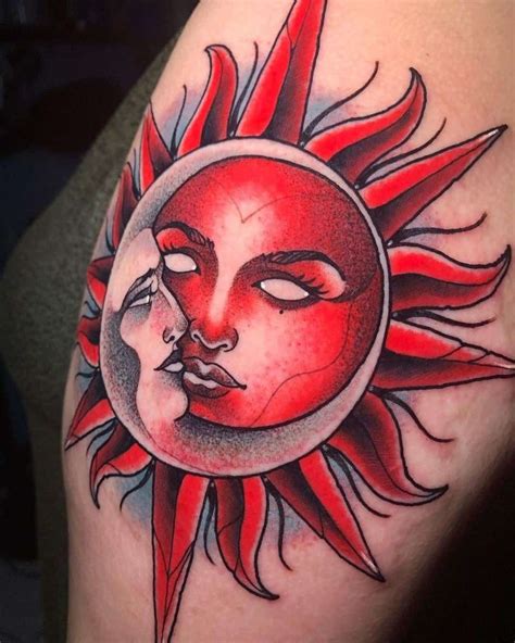Sun And Moon Tattoos Meaning And 47 Best Design Ideas Moon Tattoo