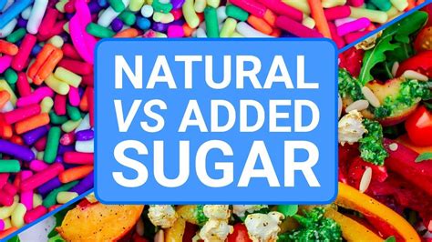 Natural Sugar Vs Added Sugar Whats The Difference Youtube