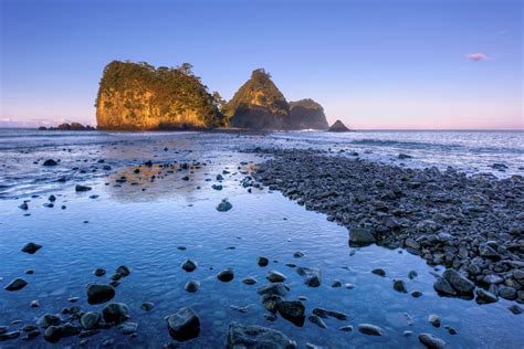 Japan Izu Peninsula Coast Beach Cliffs Rocks Ocean Blue Sky