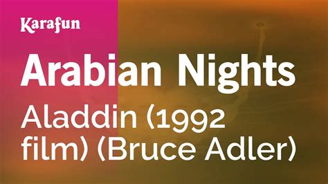 arabian nights aladdin 1992 film bruce adler karaoke version karafun acordes chordify