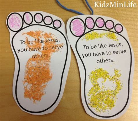 Jesus Washes Feet Bible Crafts For Kids Sunday School Crafts