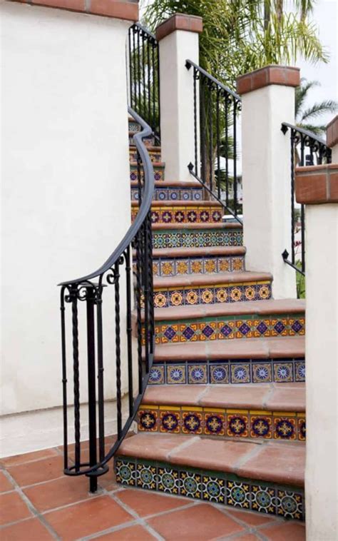 For fully tiled stairs, be sure to consult a professional about the best tiles to use. 15 Beautiful Staircase Tiles Ideas | Spanish style homes ...