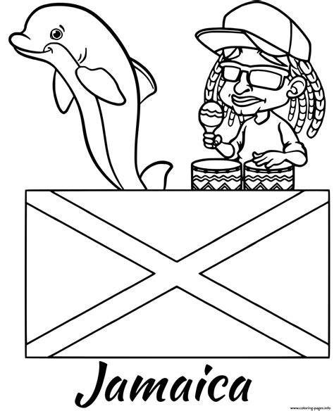 Click on american flag coloring pictures below for the printable american flag coloring page. Jamaica Flag Reggae Coloring Pages Printable