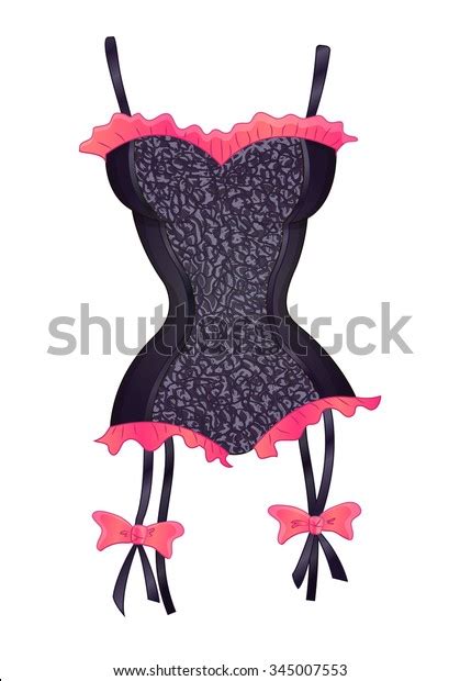 Sexy Fashion Female Lingerie Erotic Lacing Stock Vector Royalty Free