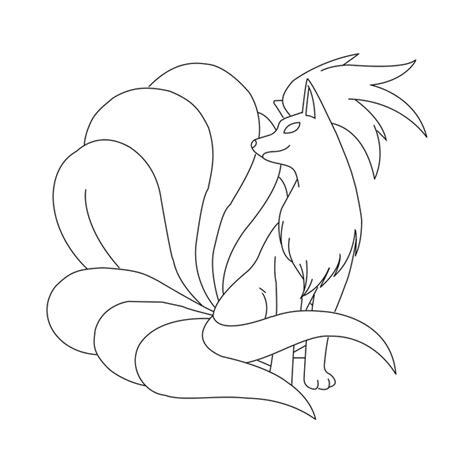 Pokemon png, free hd pokemon transparent image , page 3 pngkit. Free Ninetales Lineart by BehindClosedEyes00 | Coloring ...