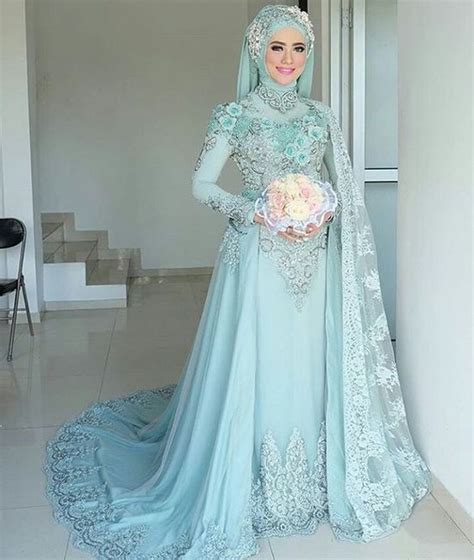 36 Terbaru Gaun Pengantin Muslimah Terindah