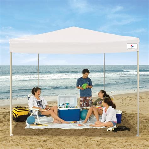 10x10 pop up canopy is a heavy duty outdoor tent in solid color. Sportcraft 10'x10' Straight Leg Instant Canopy