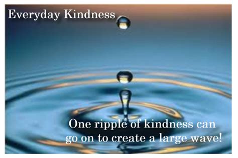 Everyday Kindness Ripple Effect The Kindness Wave