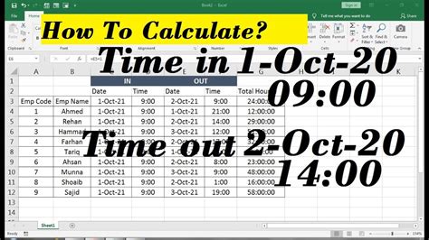 How To Calculate Work Hours In Excel Basic Excel Tuto