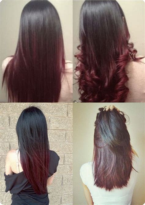 Red Ombre Hair On Tumblr
