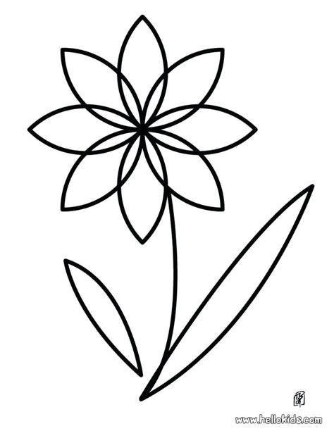 Pre k spring coloring sheets. Single Flower Coloring Pages at GetColorings.com | Free ...
