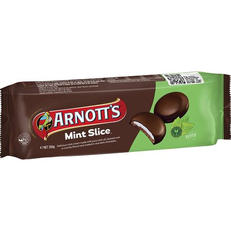 Arnotts Mint Slice Chocolate Biscuits 200g Woolworths
