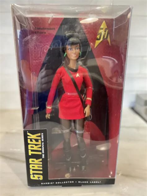 Star Trek Lt Uhura Nichelle Nichols 50th Anniversary Barbie 2016 Black