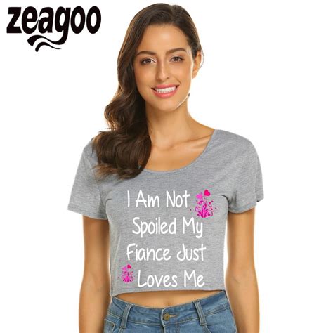 Zeagoo Love Casual O Neck Short Sleeve Solid Exposed Navel T Shirt