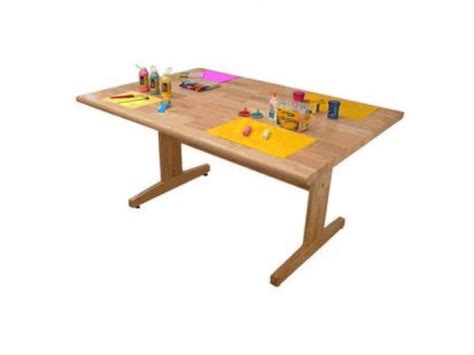 Solid Wooden Art Table 60x42 Classroom Tables