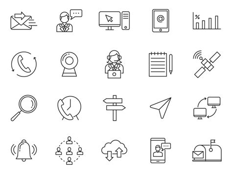 80 Communication Vector Icons