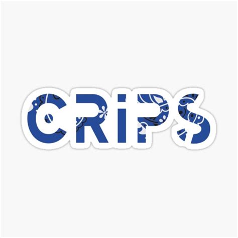 Crips Gang Sticker For Sale By Breaker160 Redbubble