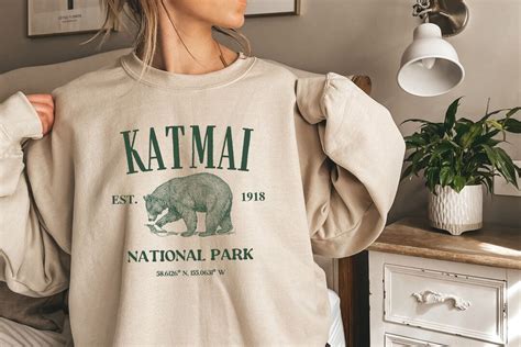 Katmai National Park Sweatshirt Vintage Katmai Sweater Etsy