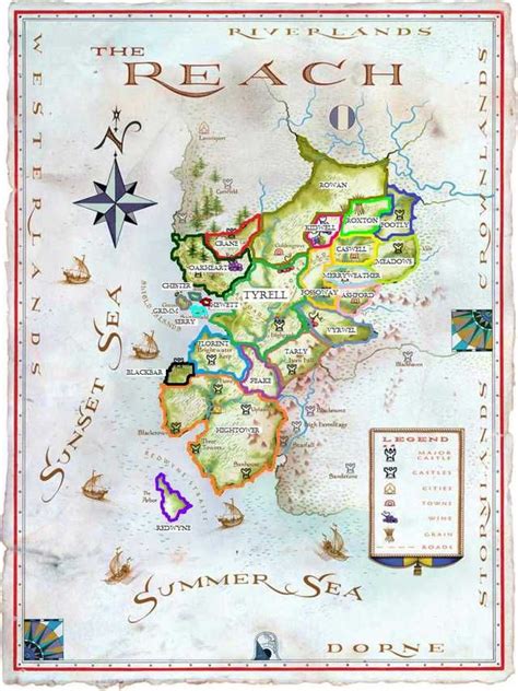 Revised Maps Of The Seven Kingdoms Imgur Game Of Thrones Westeros