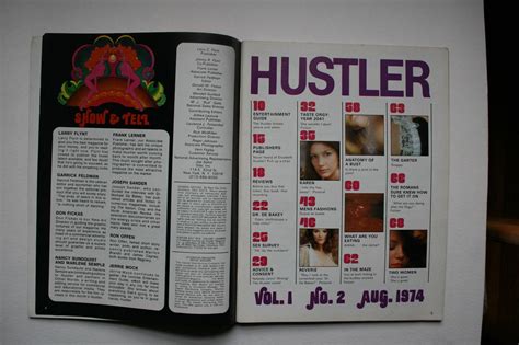 Hustler Magazine August 1974 Vol 1 No 2 Rare Vintage 1848981462