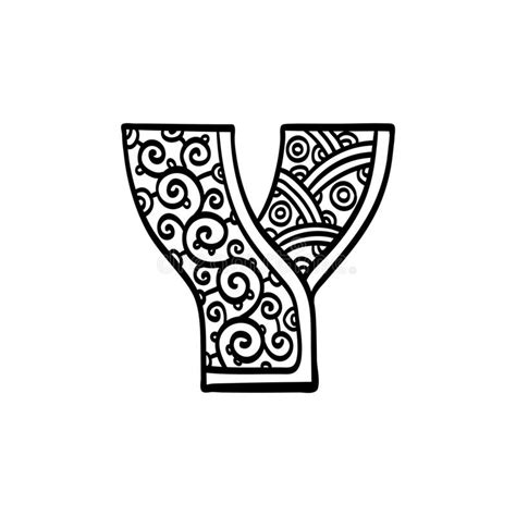 Vintage Initial Letter Y Stock Vector Illustration Of Hand 240846635