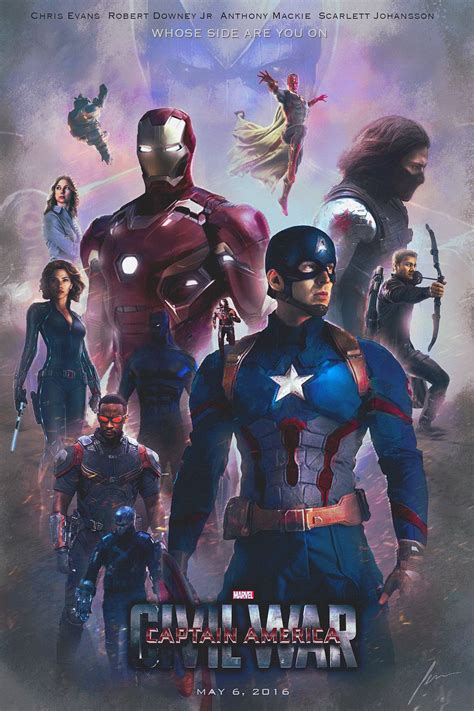 2016, сша, фантастика, боевики, приключения, 12+. #Avengers #Fan #Art. (Civil-war-poster) By: FmzGFX. (THE ...